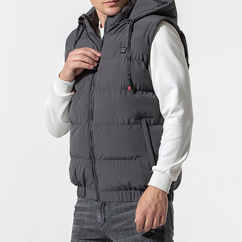 Dubbellaags Rits Winter Europees Dik Gilet