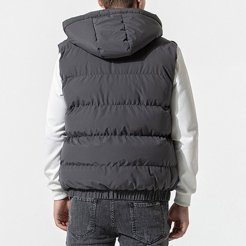 Dubbellaags Rits Winter Europees Dik Gilet