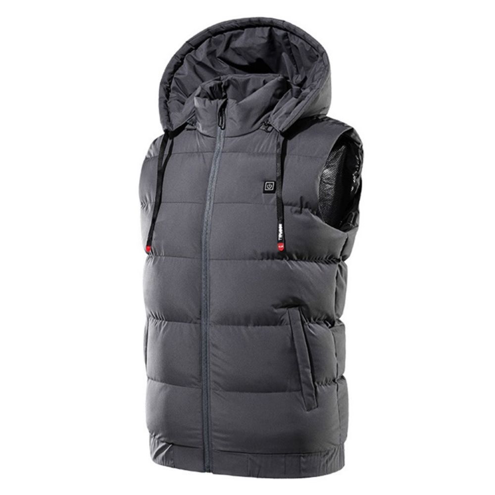 Dubbellaags Rits Winter Europees Dik Gilet