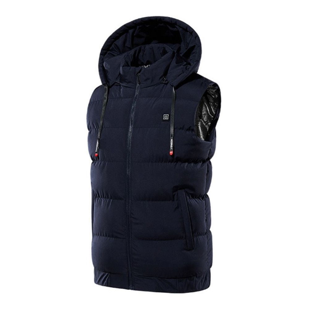 Dubbellaags Rits Winter Europees Dik Gilet