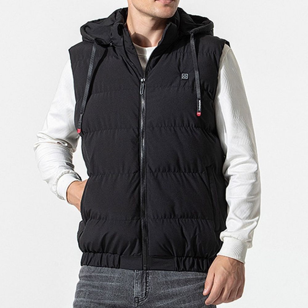 Dubbellaags Rits Winter Europees Dik Gilet