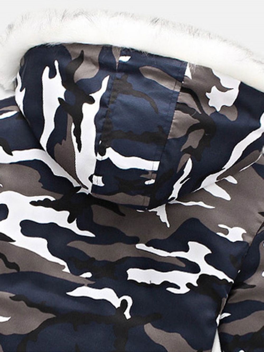 Zip Camouflage Dikkere Warme Winterjas Heren