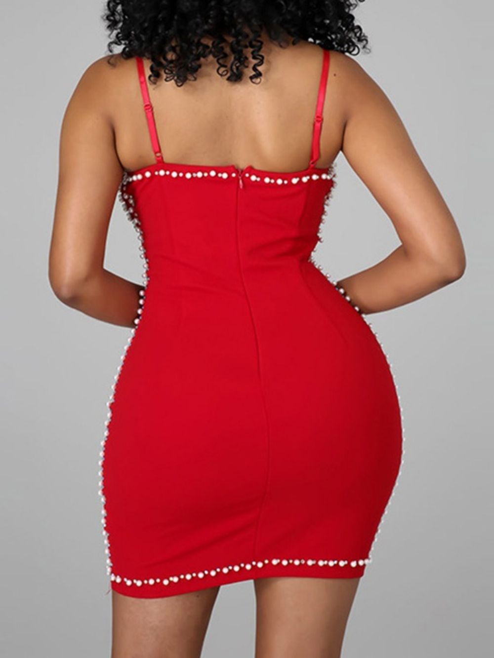 Mouwloze Boven De Knie Mesh Mid Taille Mode Bodycon Jurk