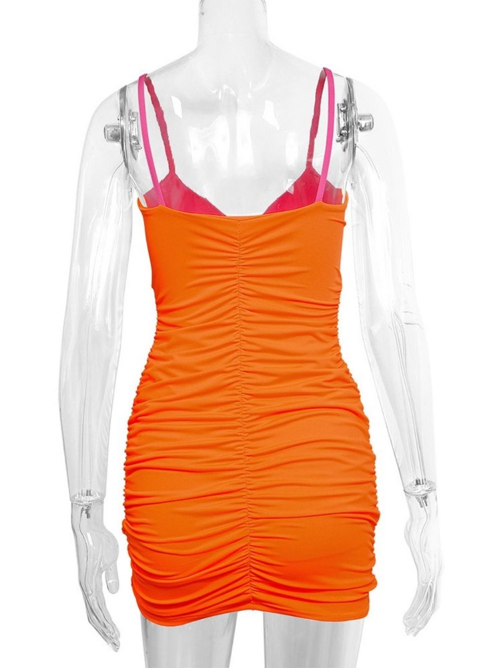 V-Hals Boven De Knie Mouwloze Sexy Bodycon-Jurk