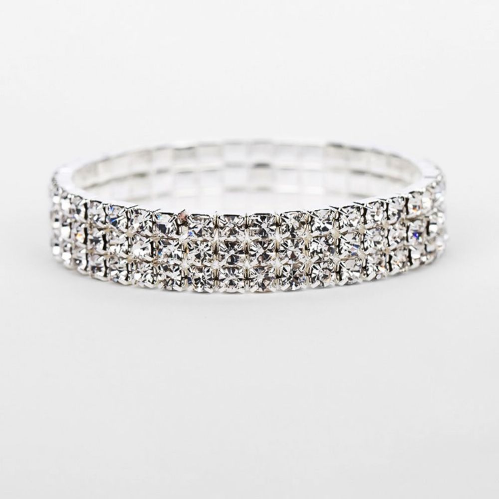 Diamante Effen Romantische Bruiloft Vrouwelijke Armbanden