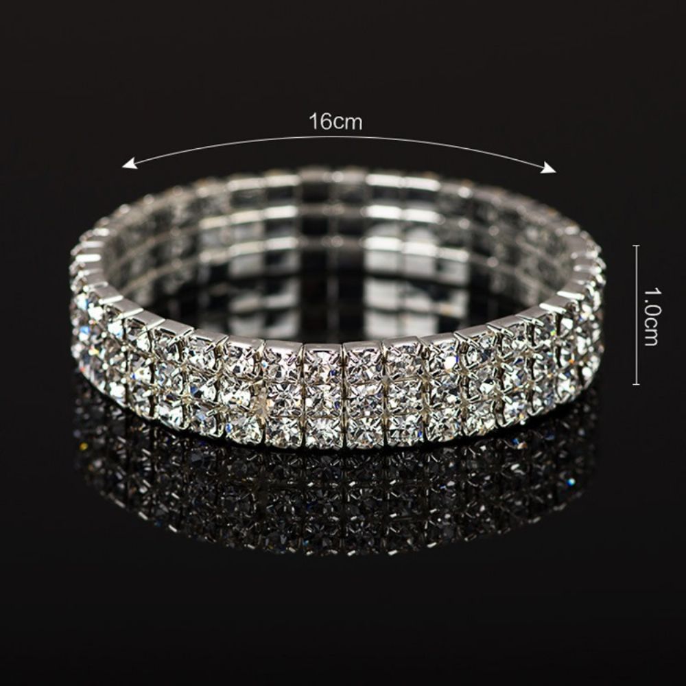 Diamante Effen Romantische Bruiloft Vrouwelijke Armbanden