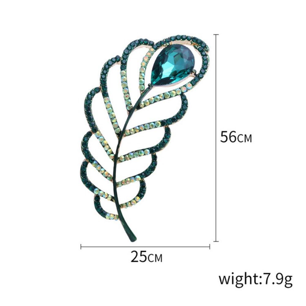 Plantenkristalbroches