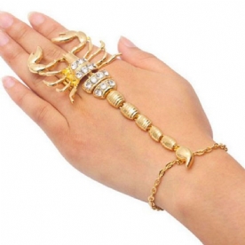 Scorpion Diamante Bedelarmband