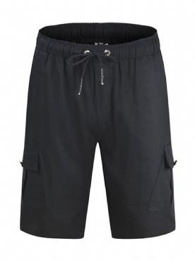 Casual Herenshort Met Rechte Zak