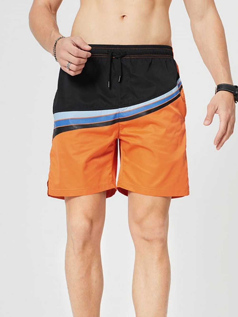 Casual Herenshort Met Rechte Zak En Veters