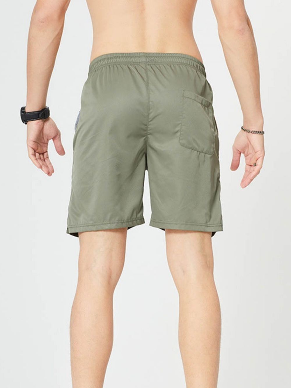 Casual Herenshort Met Rechte Zak En Veters