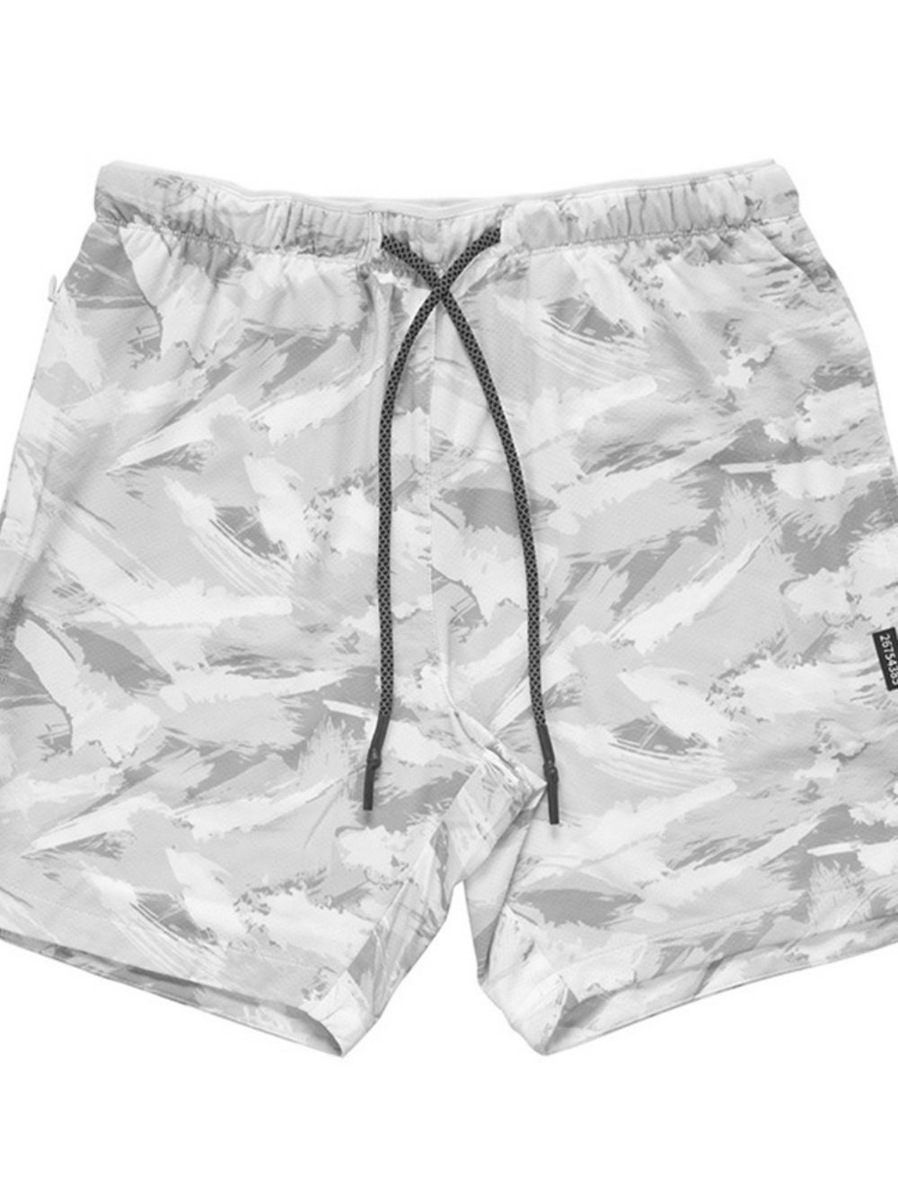 Casual Herenshort Met Smalle Taille En Camouflageprint