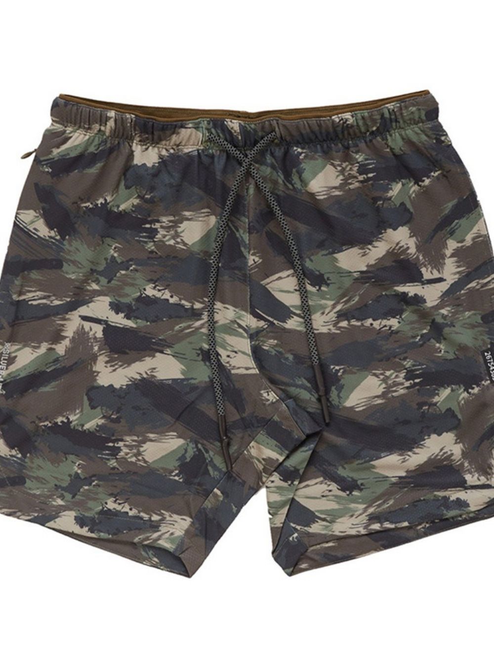 Casual Herenshort Met Smalle Taille En Camouflageprint