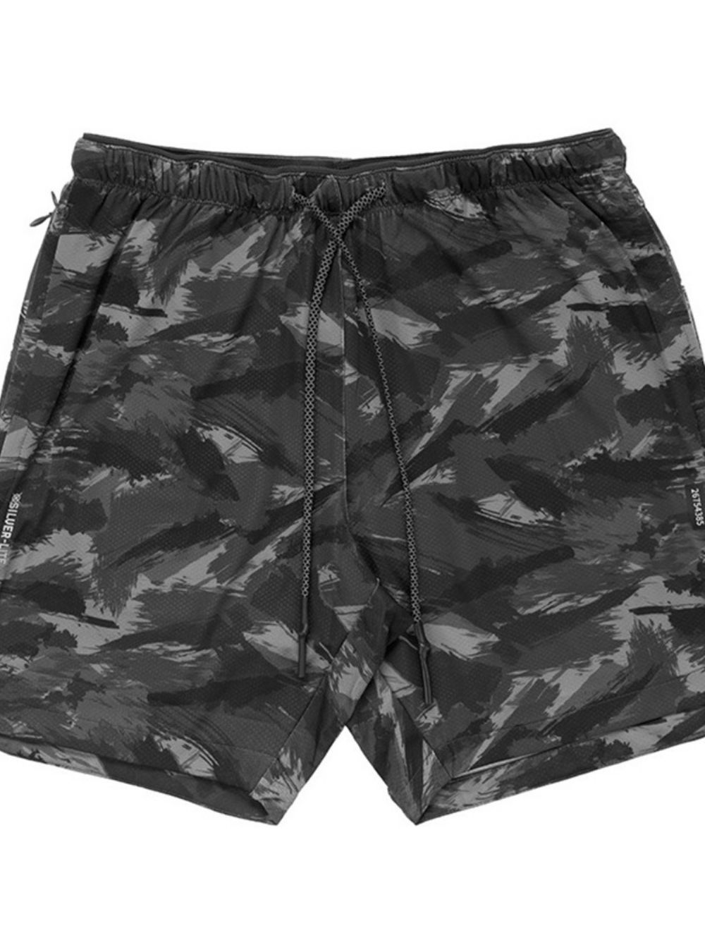 Casual Herenshort Met Smalle Taille En Camouflageprint