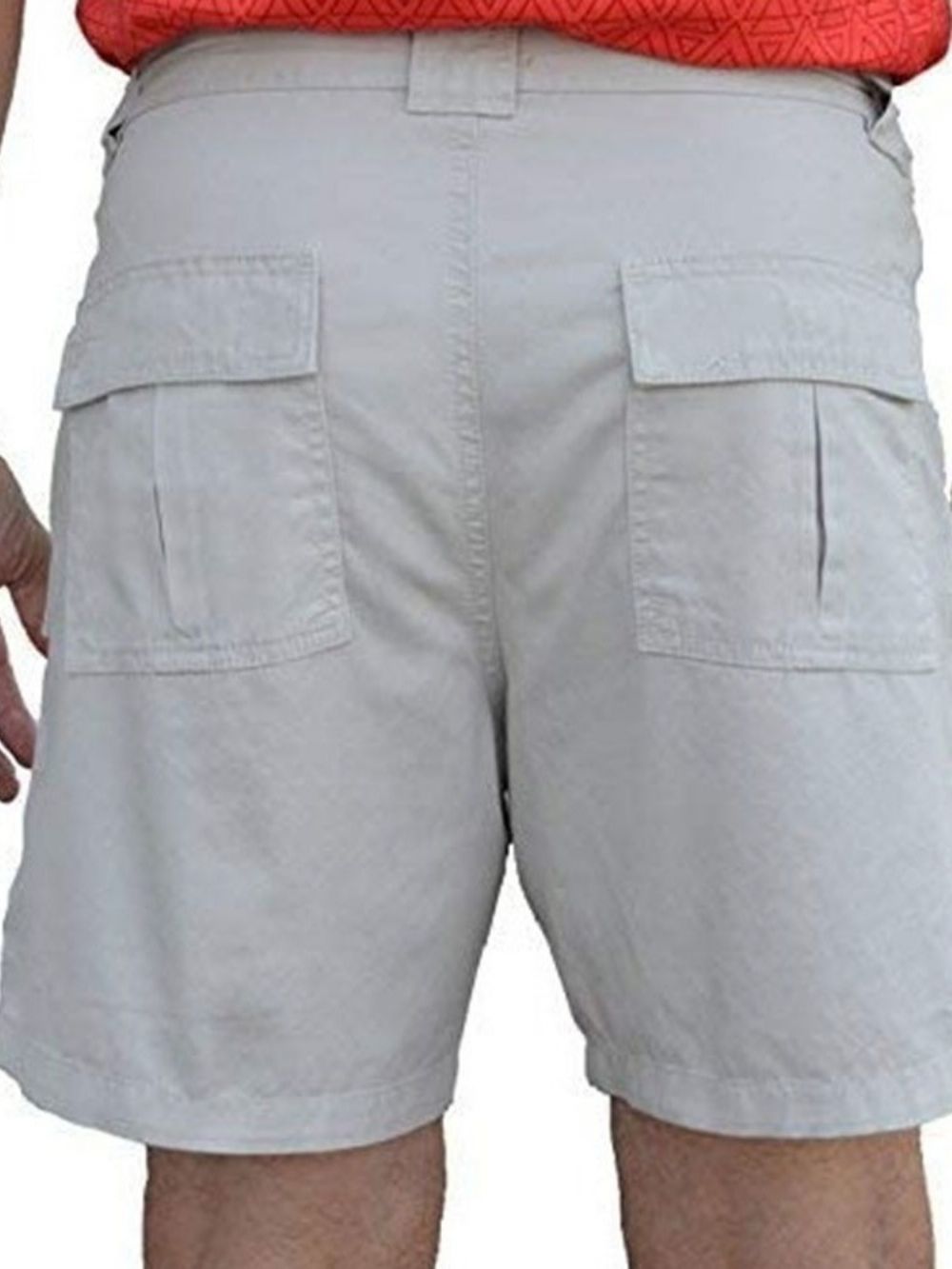 Casual Herenshorts Met Rechte Zak En Effen Rits