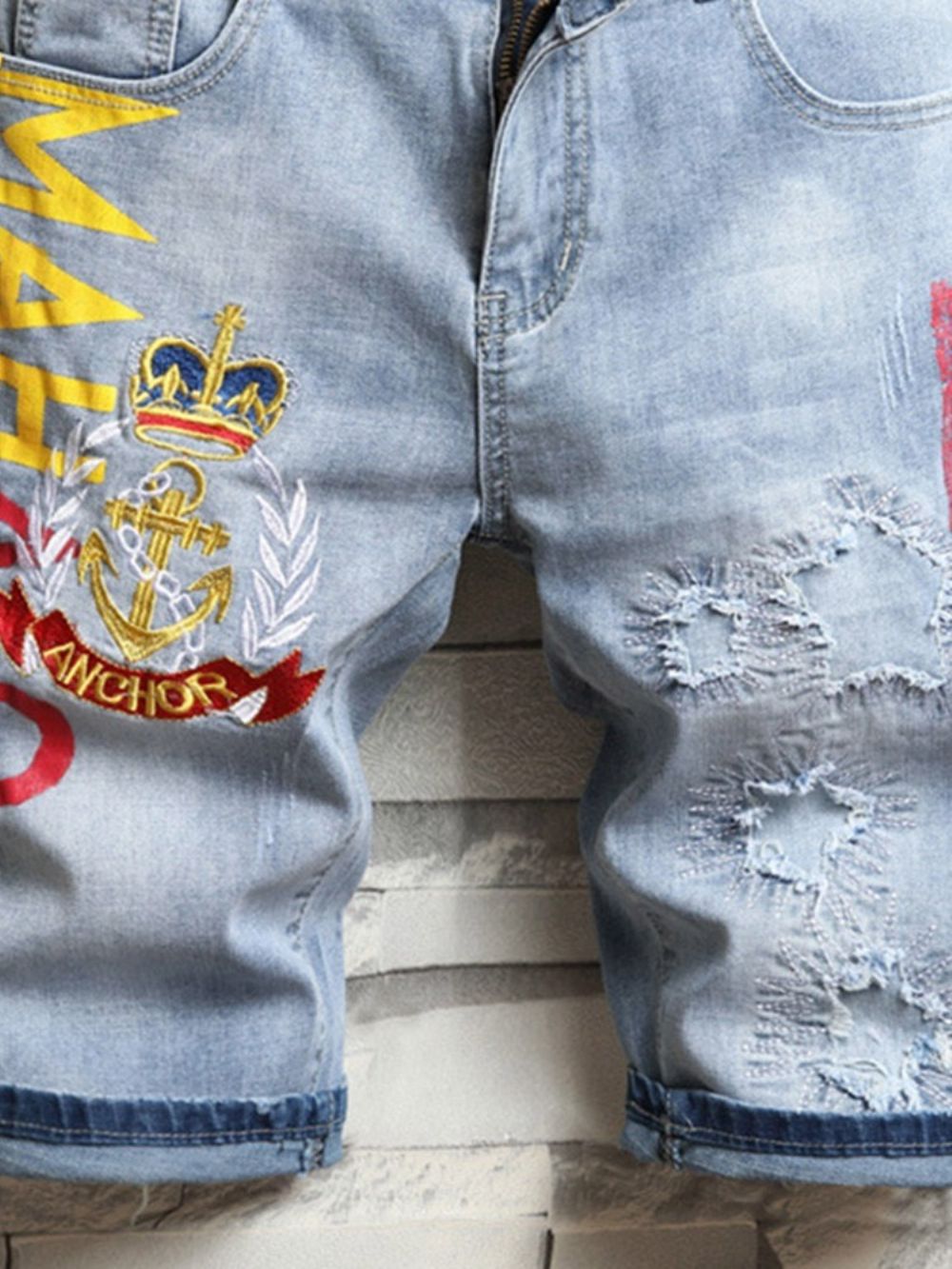 Europese Herenjeans Met Rechte Taille