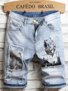 Europese Slanke Jeans Heren Met Rechte Ritssluiting