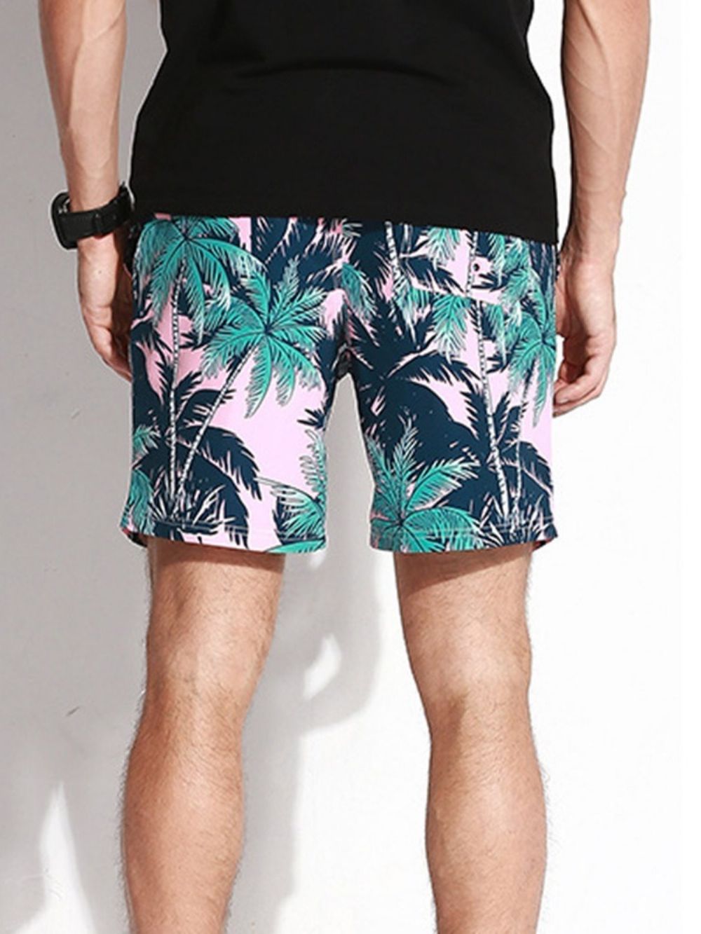 Herenshort Met Rechte Print