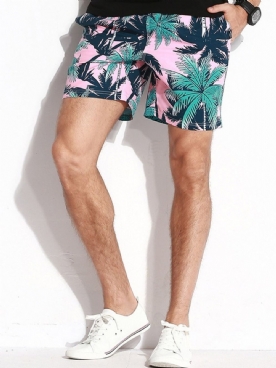 Herenshort Met Rechte Print