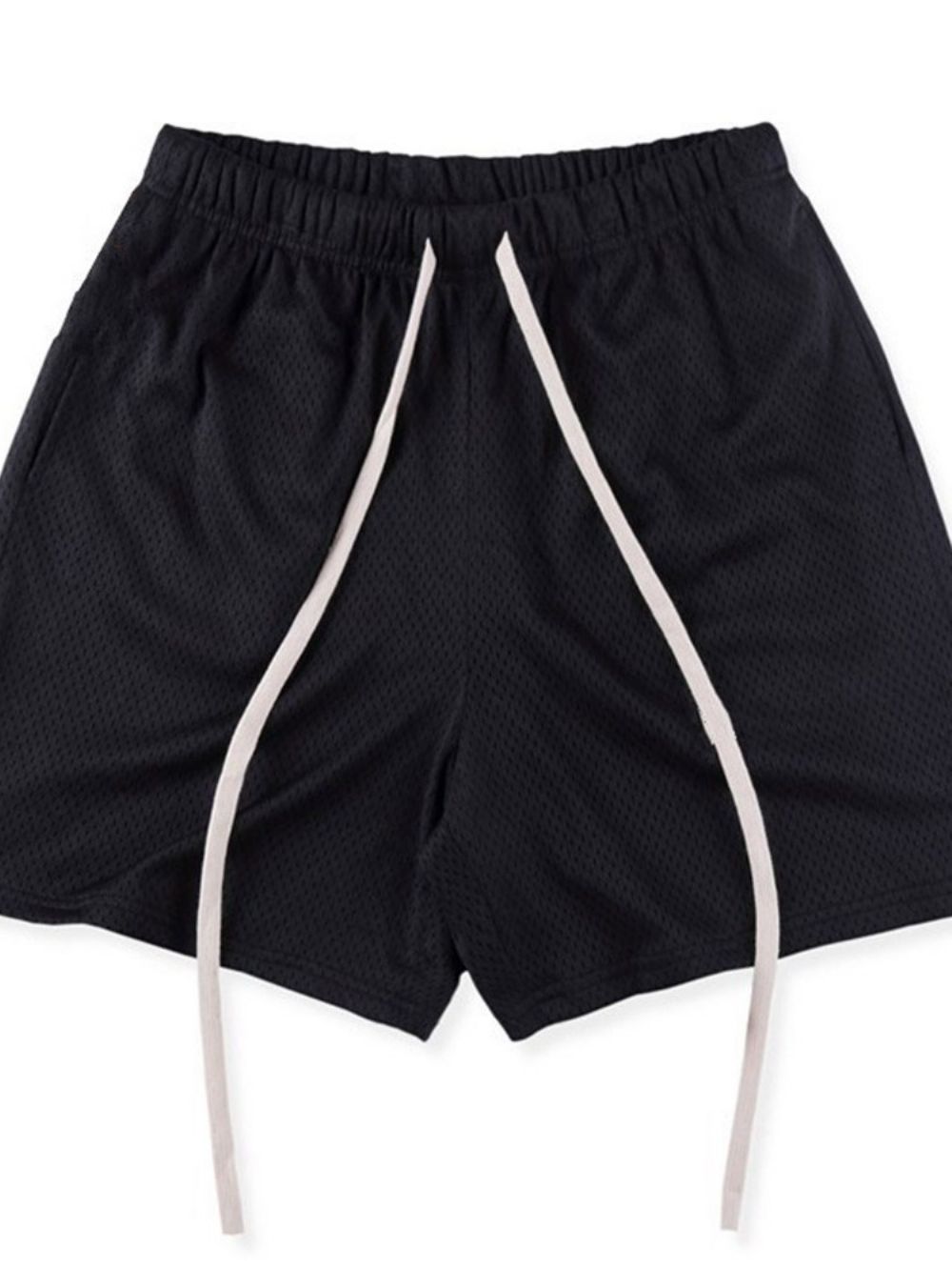 Rechte Effen Sportshort Met Veters