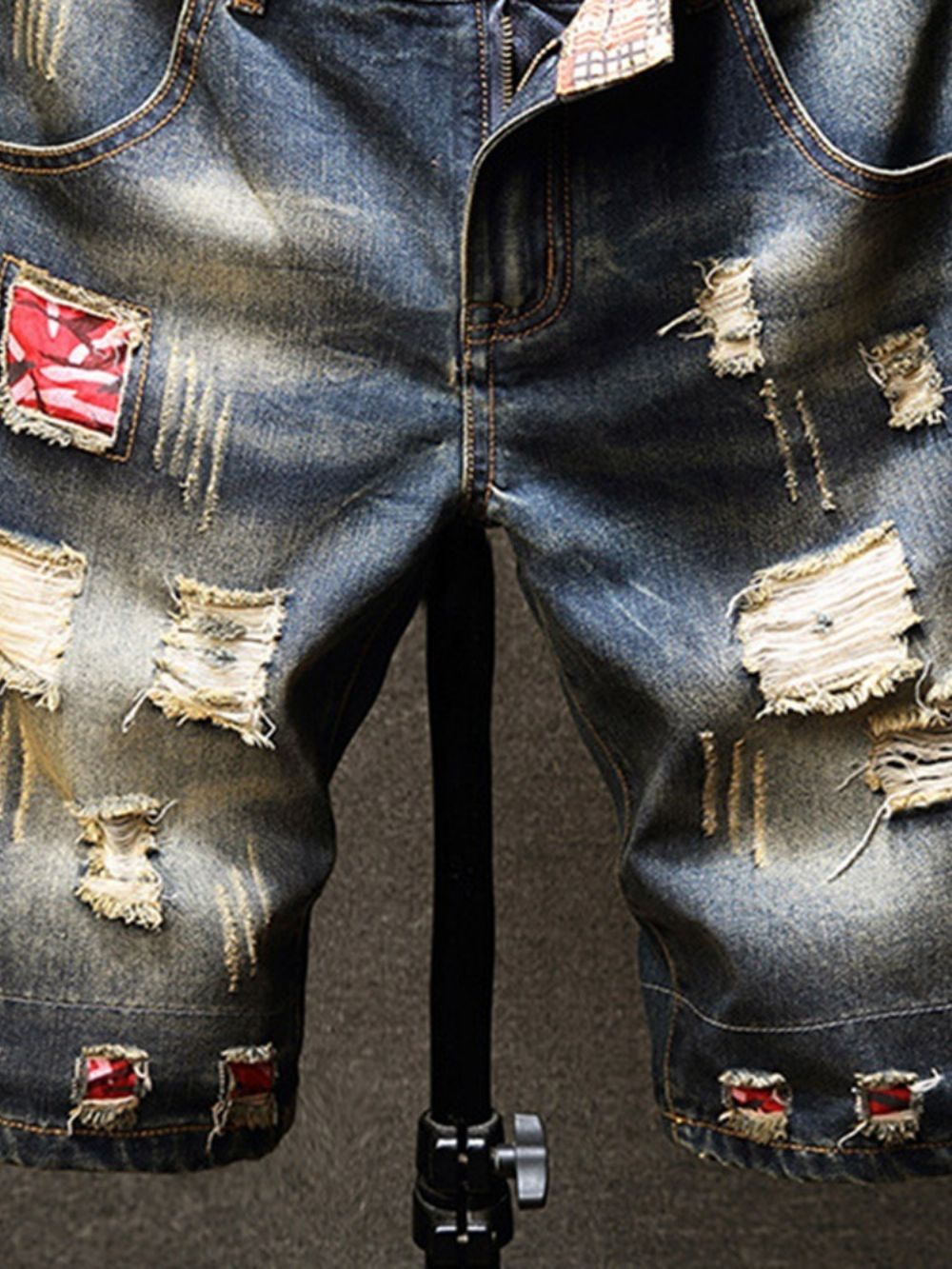 Rechte Europese Jeans Met Rits Heren