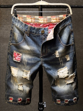 Rechte Europese Jeans Met Rits Heren