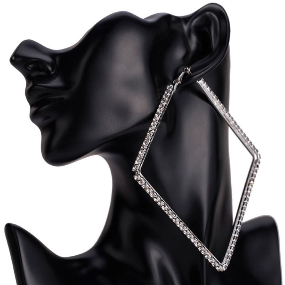 Legering Diamante Cadeau-Oorbellen Dames