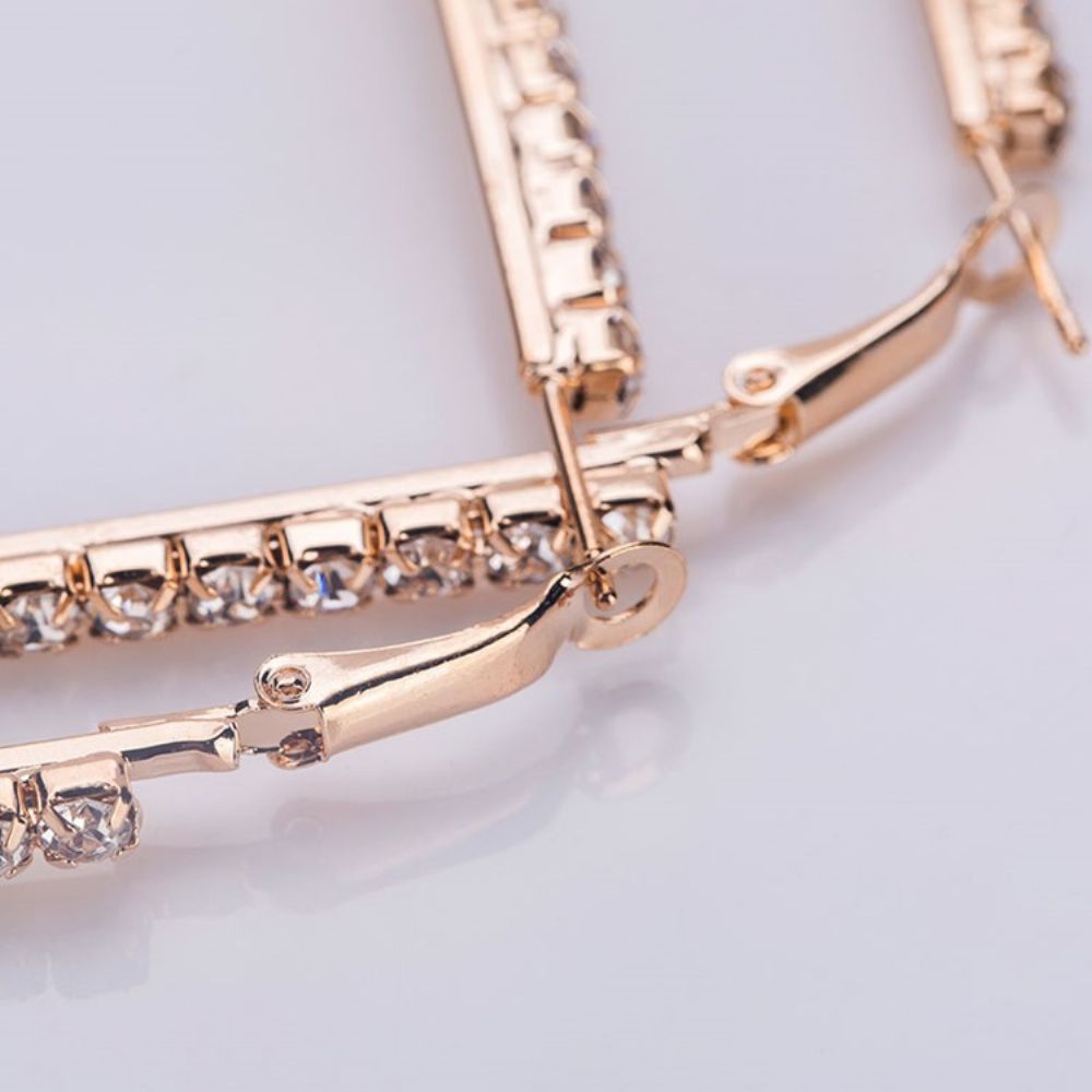 Legering Diamante Cadeau-Oorbellen Dames