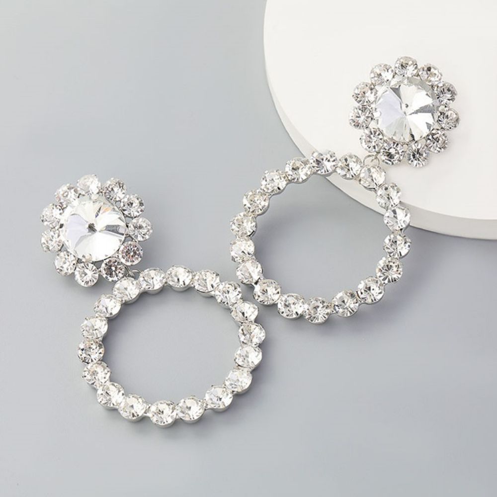 Legering Diamante Dames Oorbellen