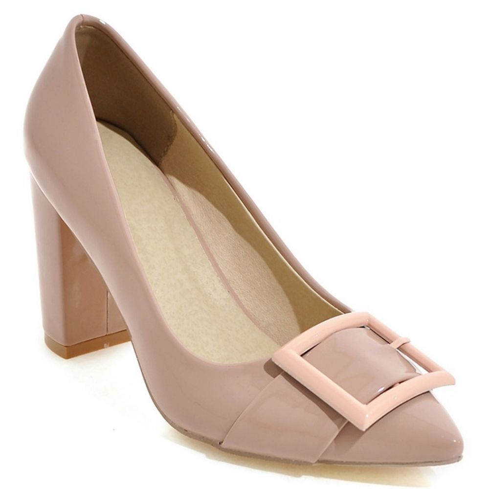 Charmante Lakleren Pumps Met Puntneus