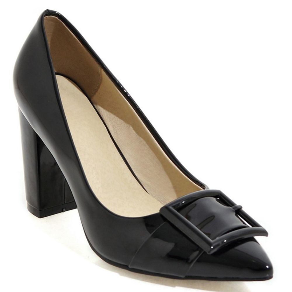 Charmante Lakleren Pumps Met Puntneus