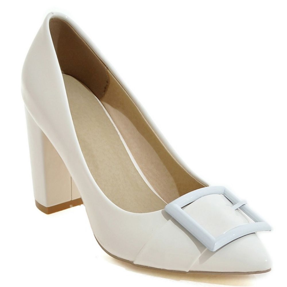 Charmante Lakleren Pumps Met Puntneus