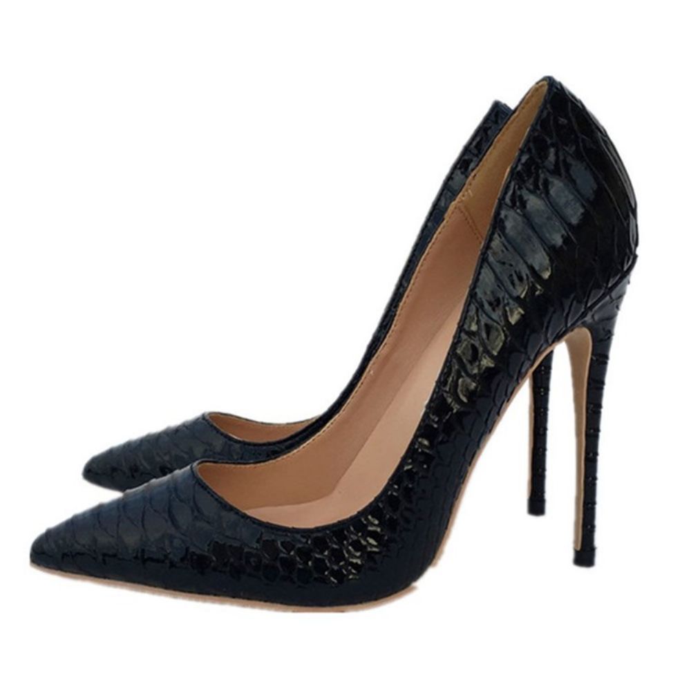 Serpentine Stiletto Heel Slip-On Effen Dunne Damesschoenen