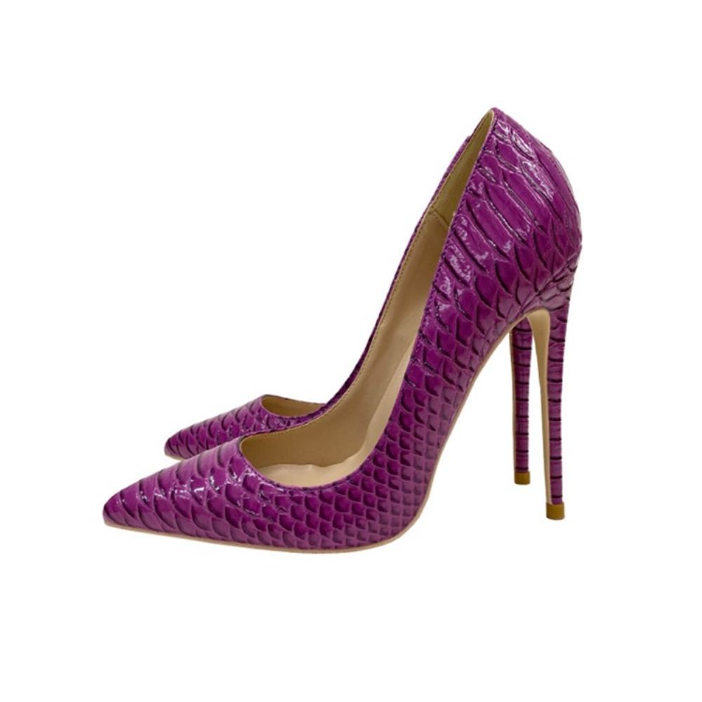 Serpentine Stiletto Heel Slip-On Effen Dunne Damesschoenen