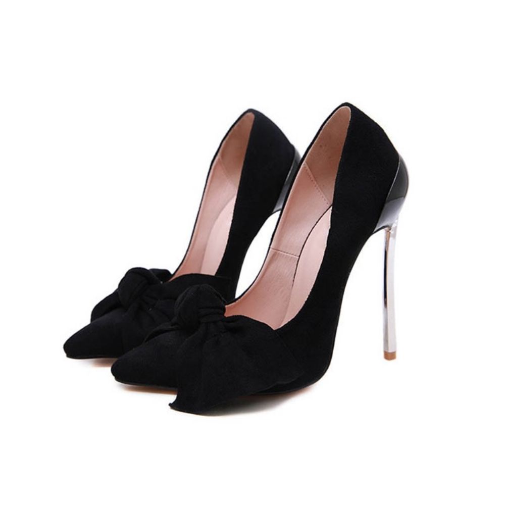 Strik Platte Stiletto Heel Puntige Teen Pumps Dames