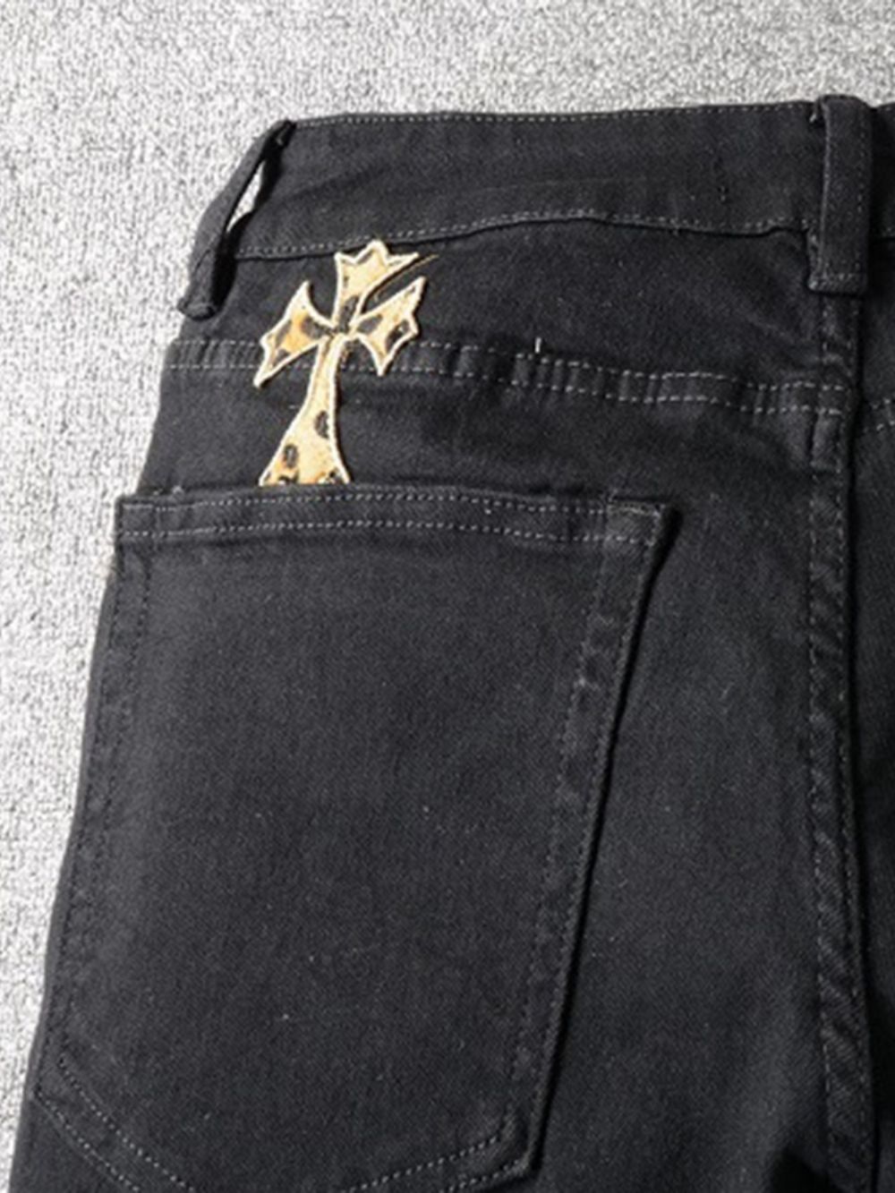 Appliqués Potlood Broek Europese Rits Jeans