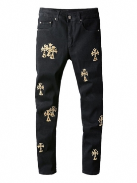 Appliqués Potlood Broek Europese Rits Jeans