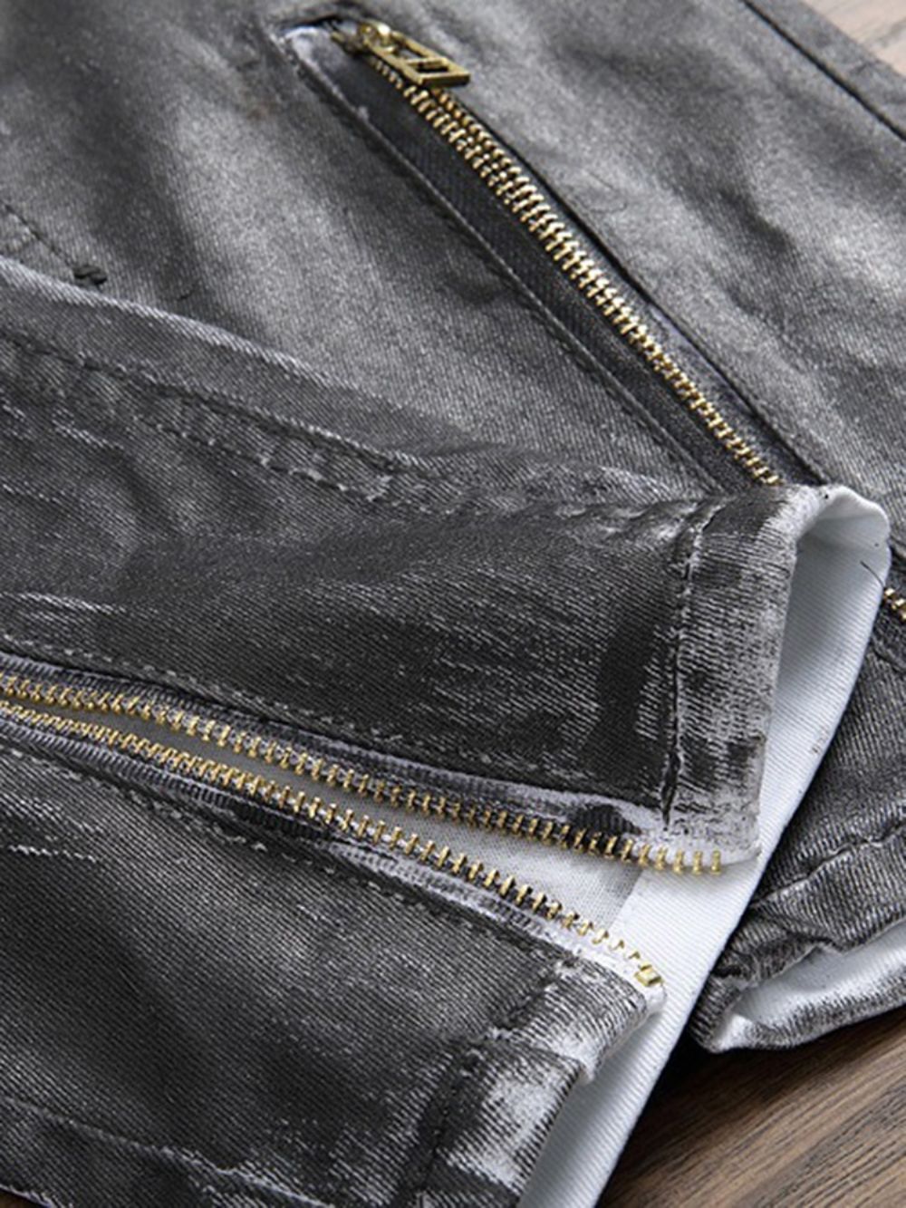 Casual Herenjeans Met Unieke Patch En Kleurvlakken