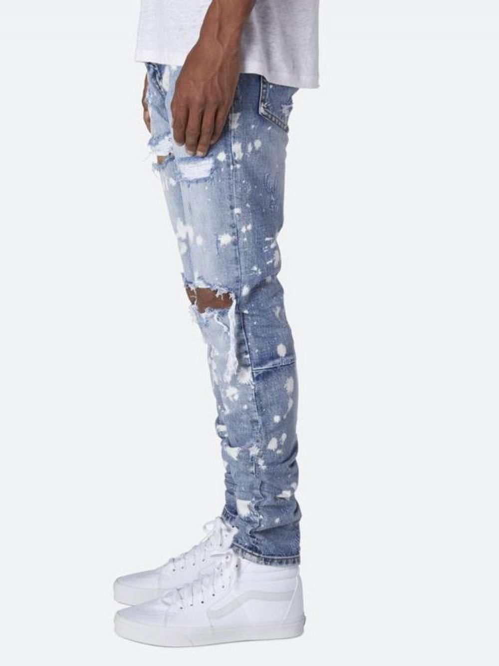 Casual Jeans Heren Met Halfhoge Taille