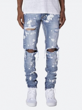 Casual Jeans Heren Met Halfhoge Taille