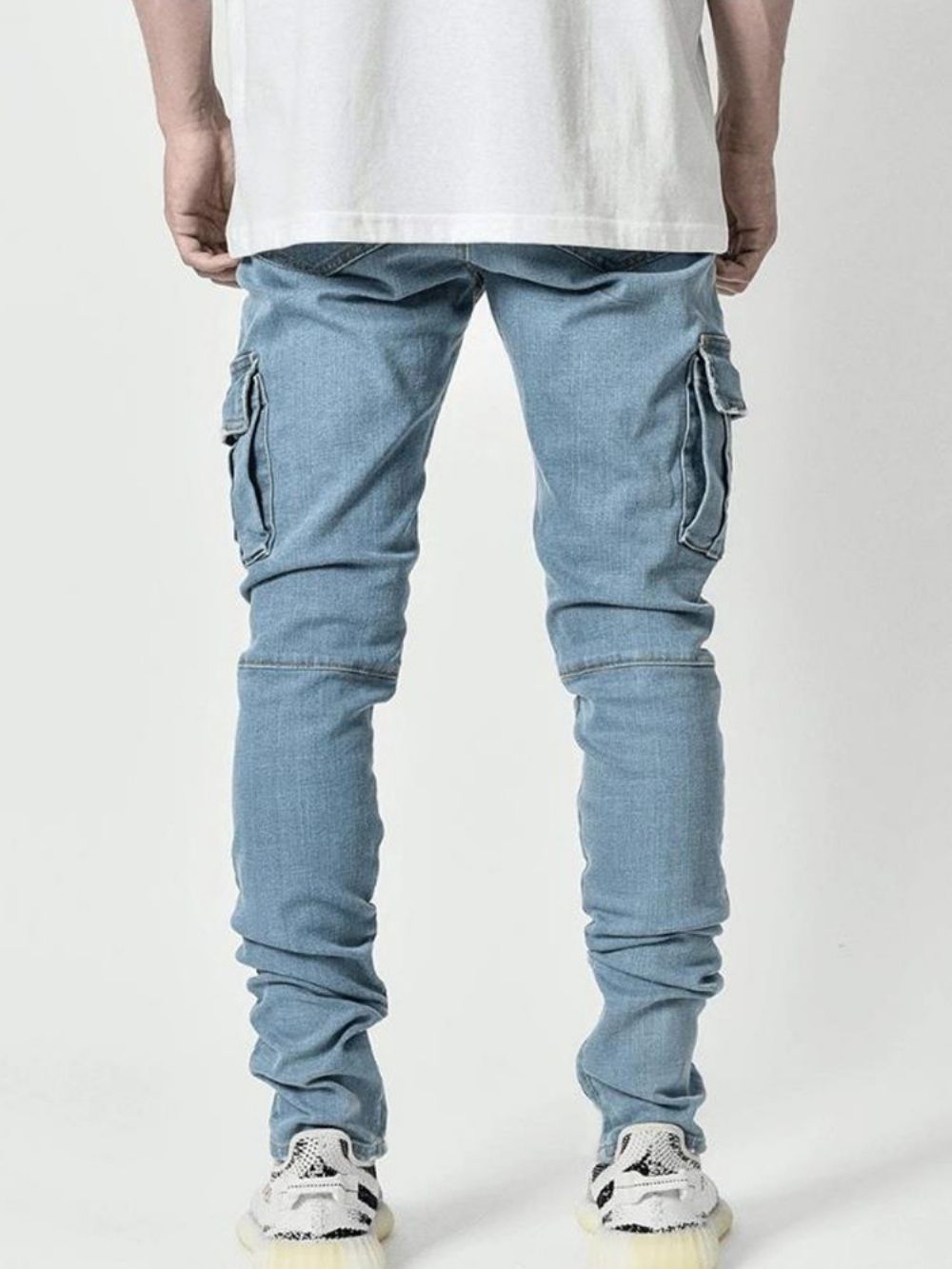 Effen Pocket Potlood Broek Europese Rits Jeans