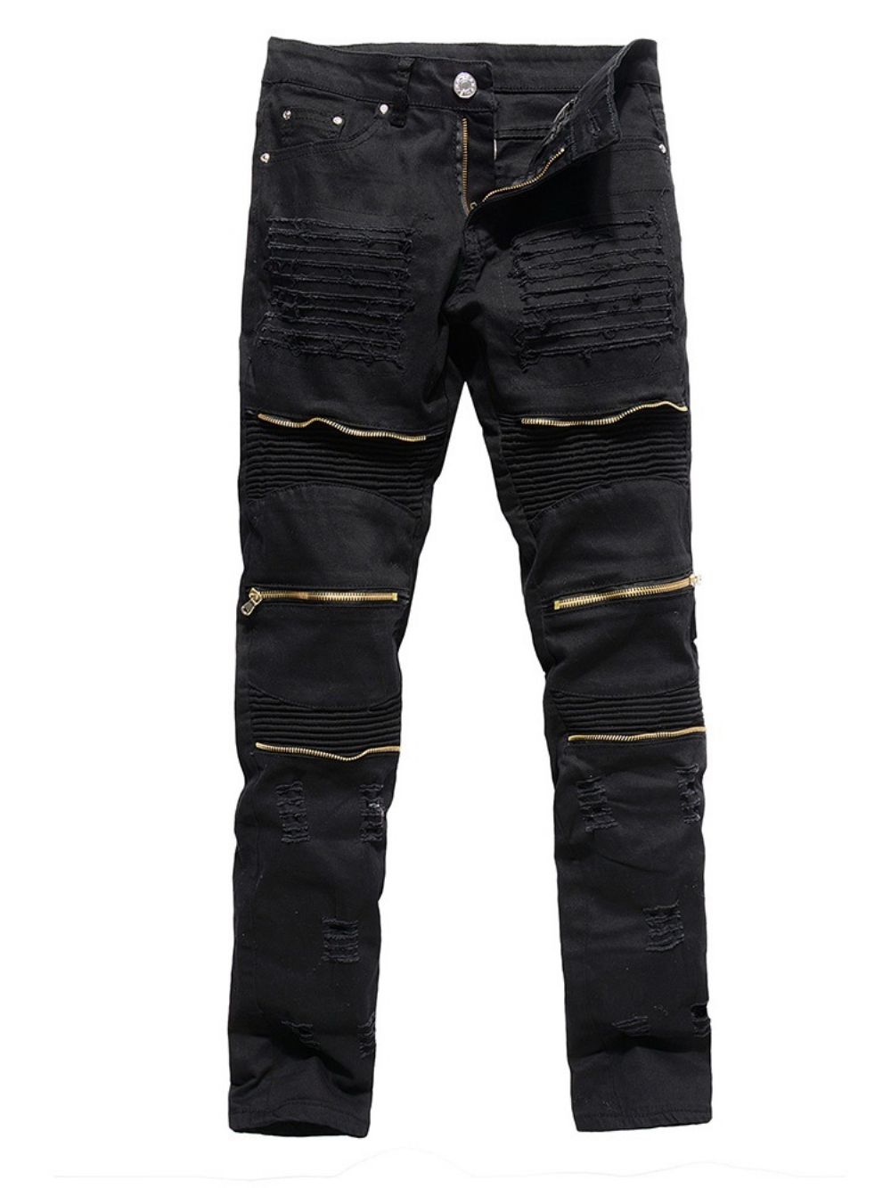 Effen Potloodbroek Europese Jeans Met Rits