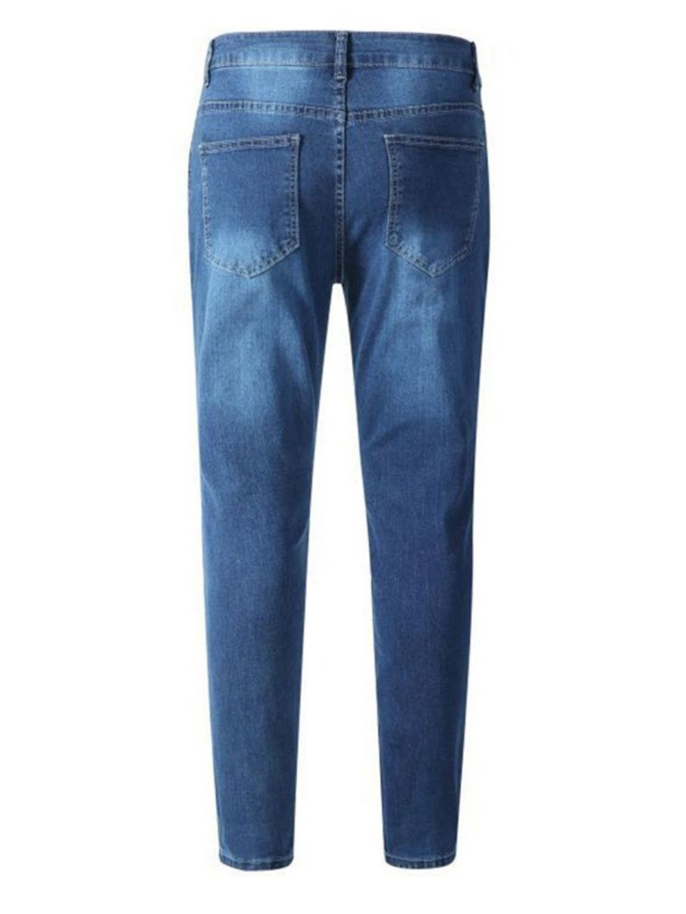 Effen Potloodbroek Vintage Jeans Met Rits