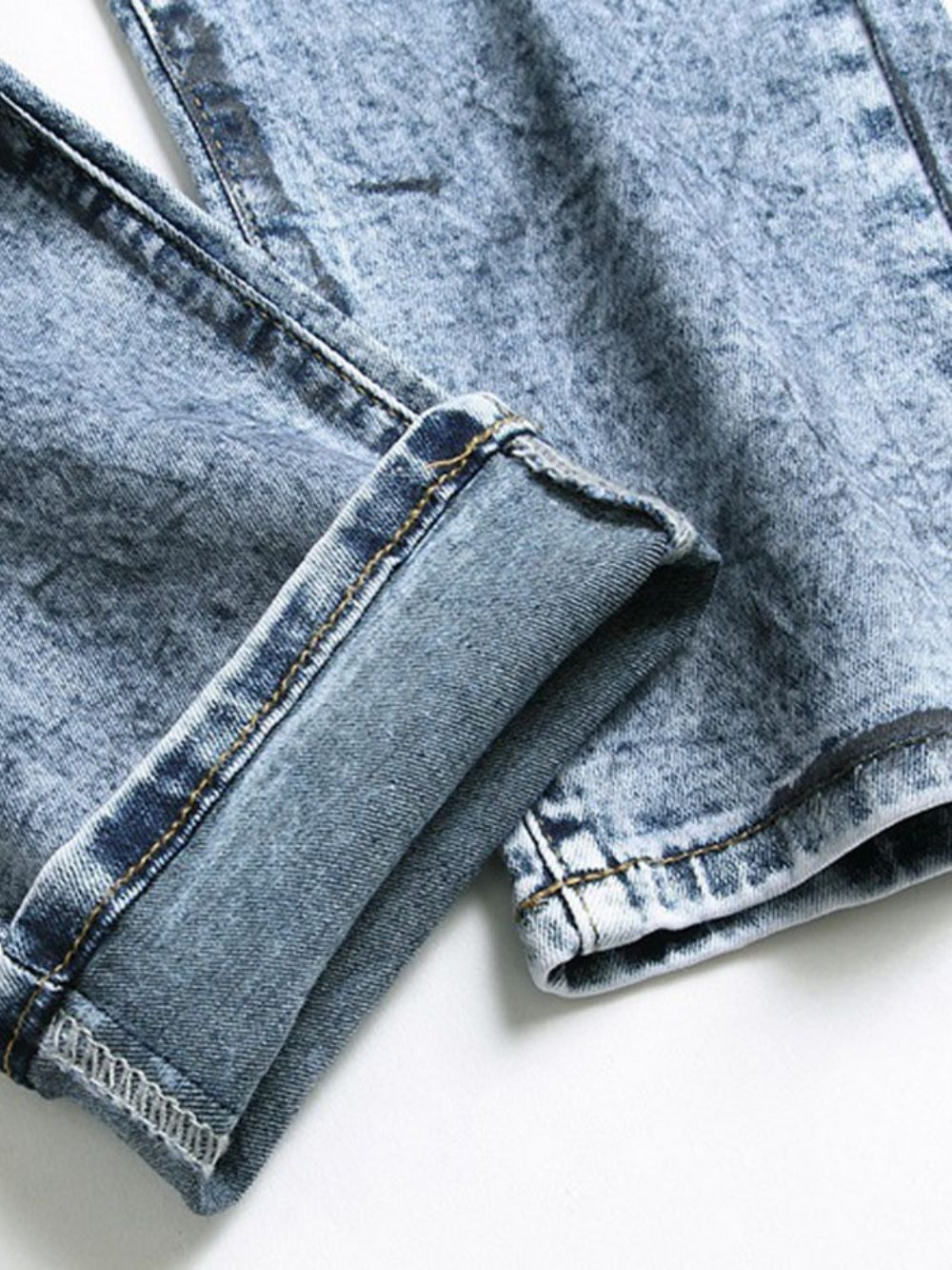 Europese Jeans Met Rechte Rits En Print