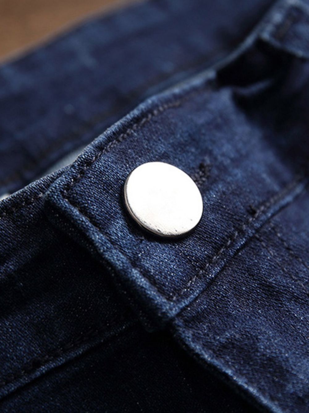 Europese Slanke Jeans Heren Met Rechte Kleurvlakken