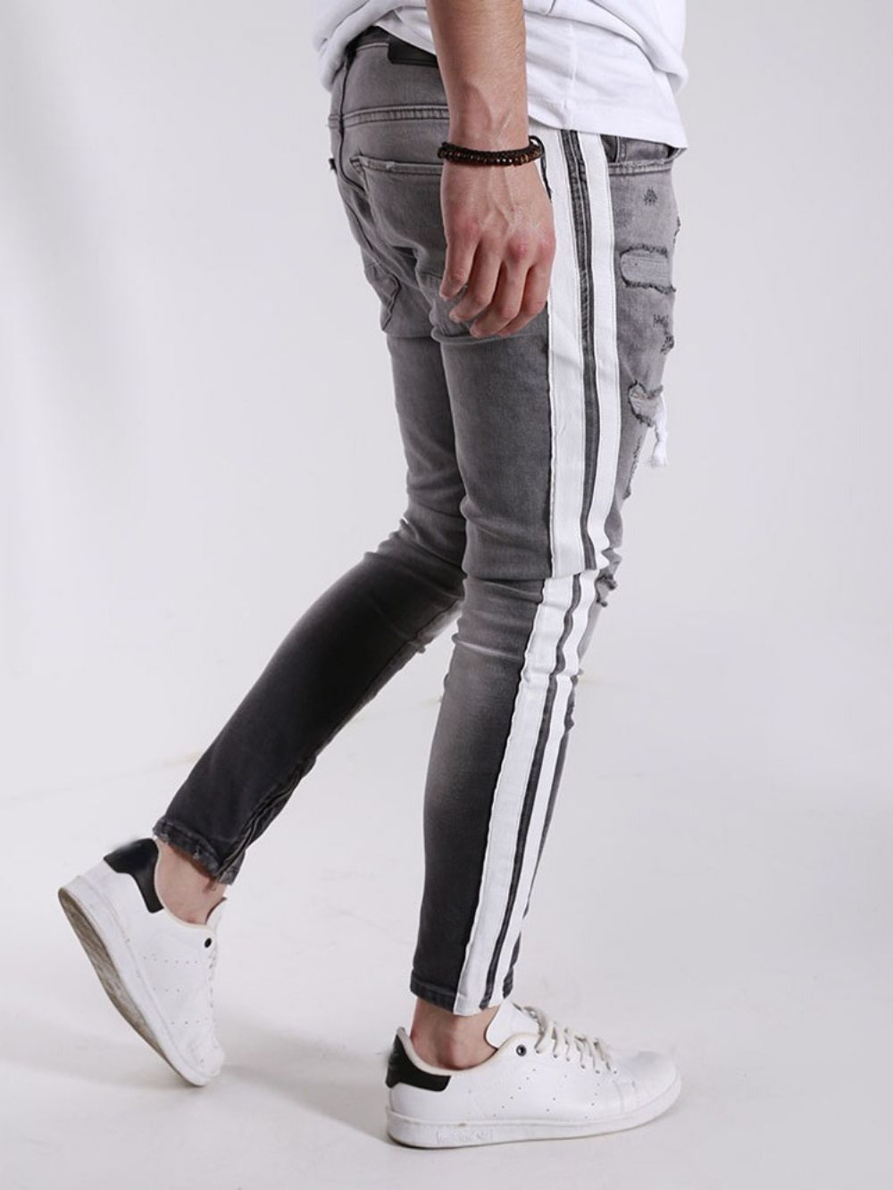 Gat Potlood Broek Rits Sport Jeans