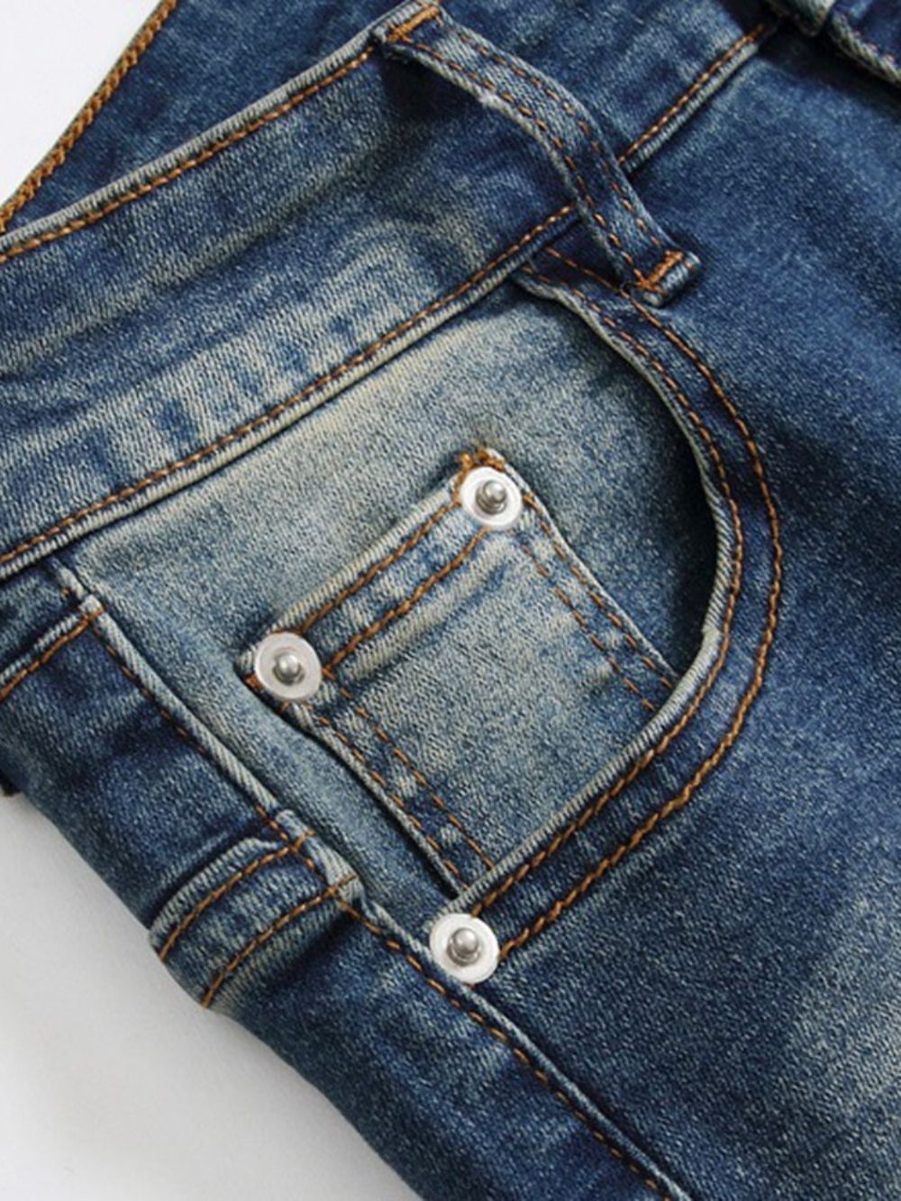 Herenjeans Met Rechte Taille En Middelhoge Taille