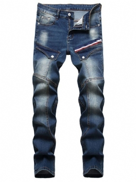 Herenjeans Met Rechte Taille En Middelhoge Taille