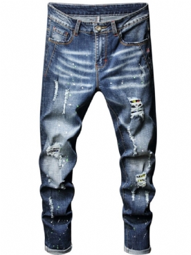 Hiphop-Jeans Met Rechte Taille En Middelhoge Taille