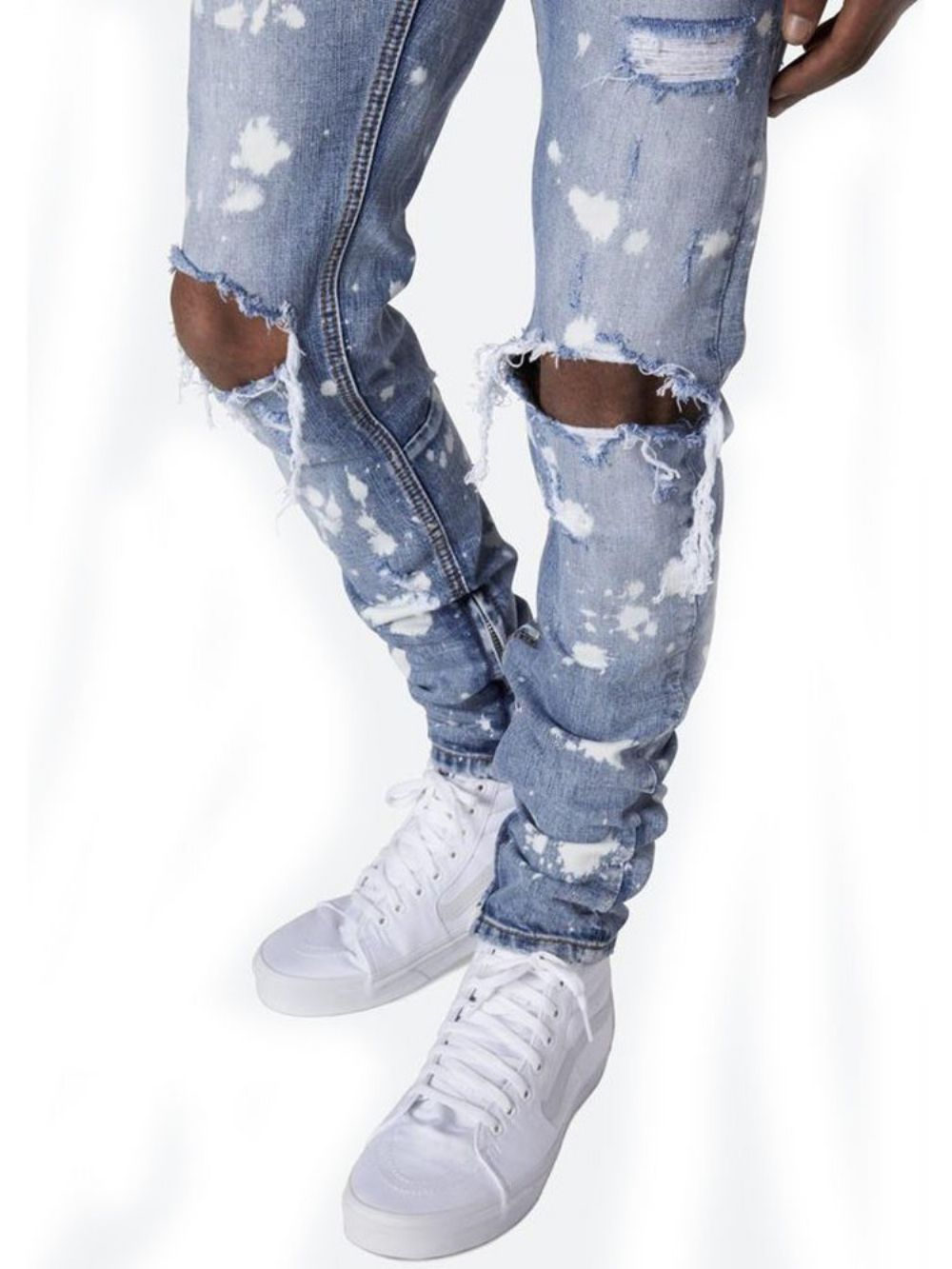 Potlood Broek Gat Midden Taille Herenjeans